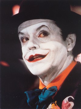 Featured is a postcard image of Jack Nicholson as the Joker in the late 1980's movie version of Batman.  The original unused Athena Art card is for sale in The unltd.com Store.